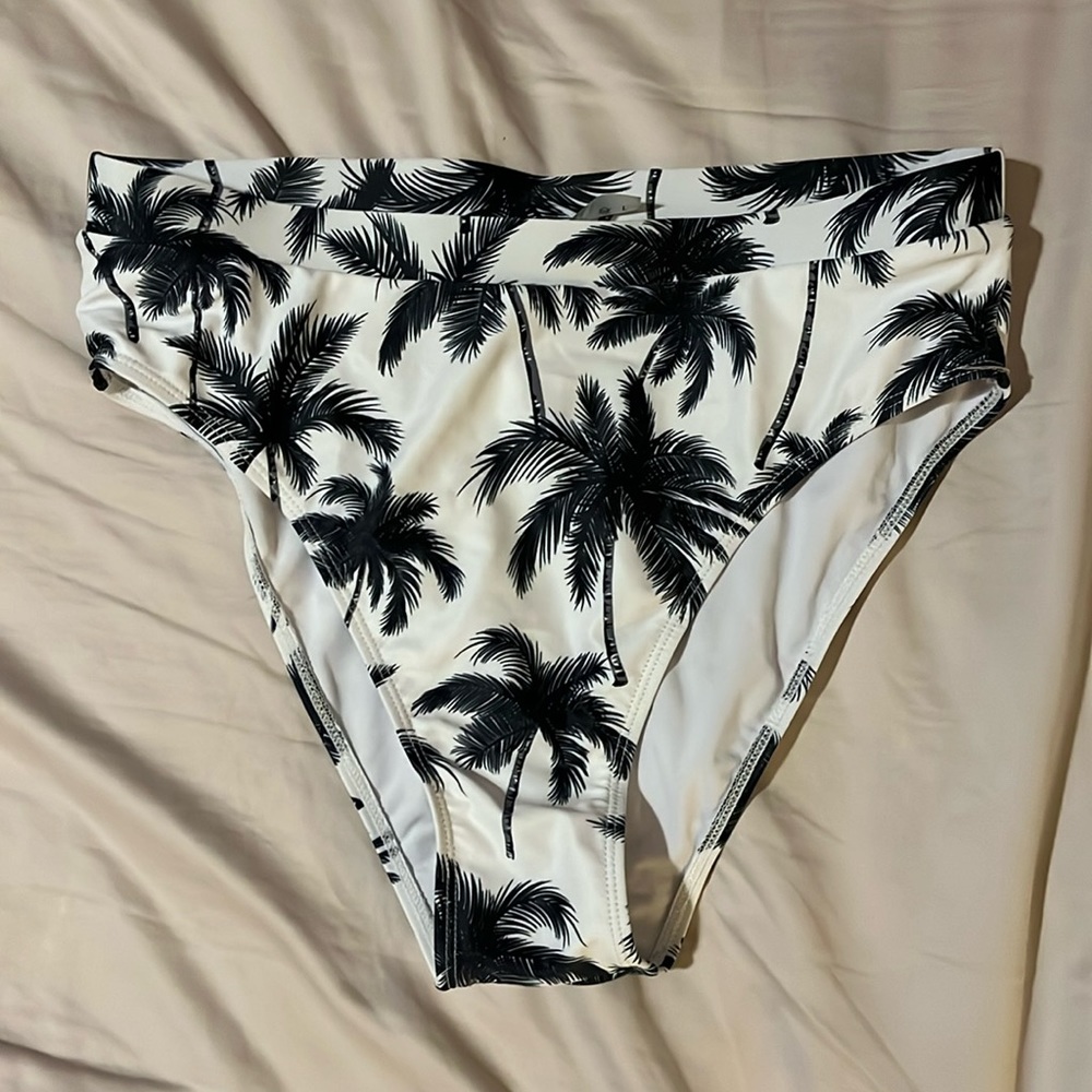 Women’s Large Palm Tree Swim Bottom